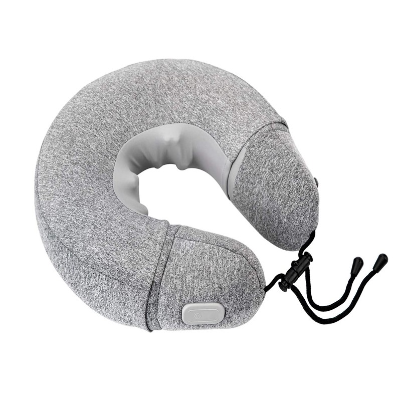 U-shaped electric shiatsu massage pillow for travel and office neck relaxing