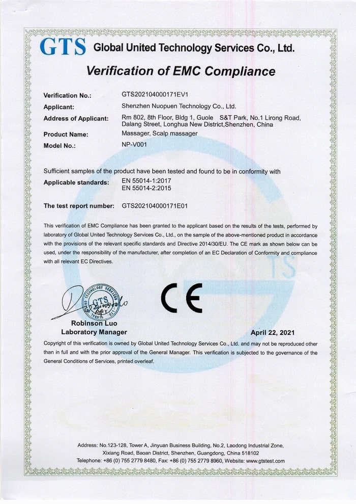 CE certificate
