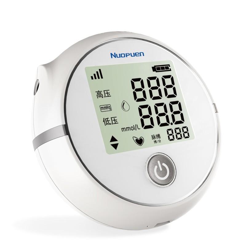 2 in 1 blood glucose analysis monitor and upper arm blood pressure monitor