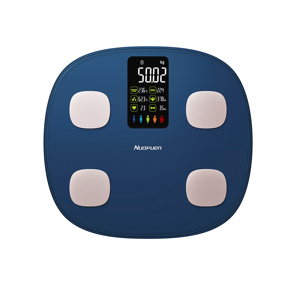 Human digital bathroom wireless weight scale with heart rate heart index & body shape index